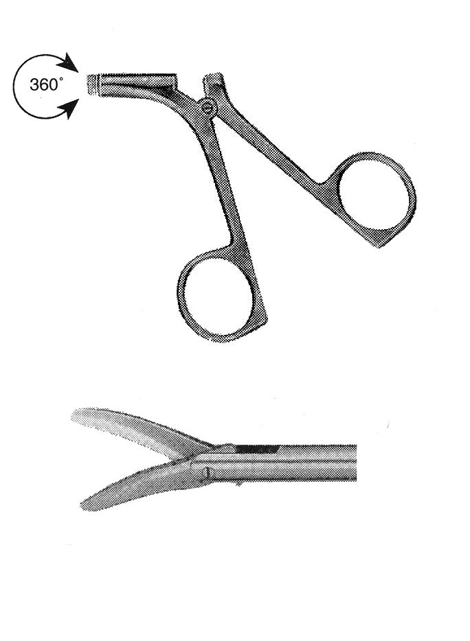 İZOLESİZ MAKAS R MODEL SAPLI  ÇAP : 5MM L:36CM